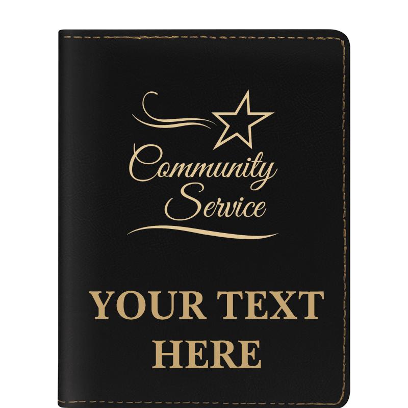 LEATHERETTE PASSPORT HOLDER