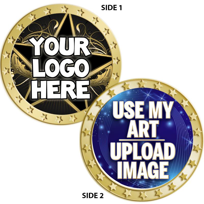 1.5"2-SIDED PLISH GOLD COIN