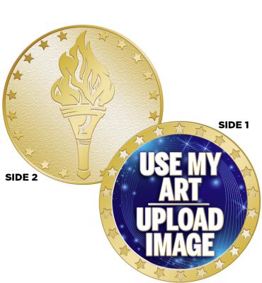 Custom Torch Gold Insert Coins