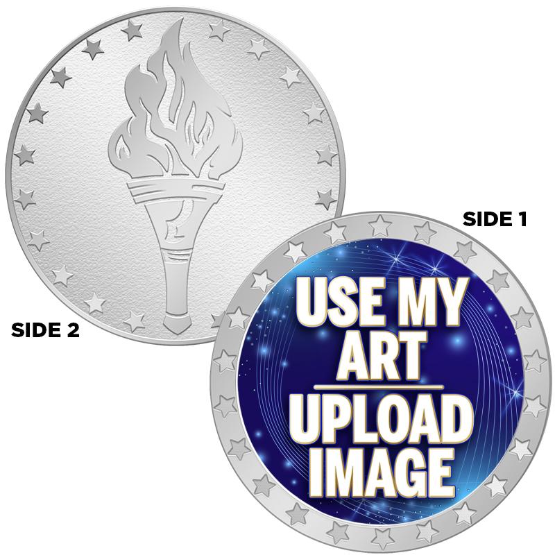 1.5"1-SIDED TORCH POLS/SV COIN