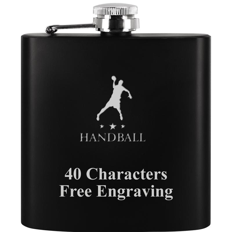 6OZ BLCK STAINLESS STEEL FLASK