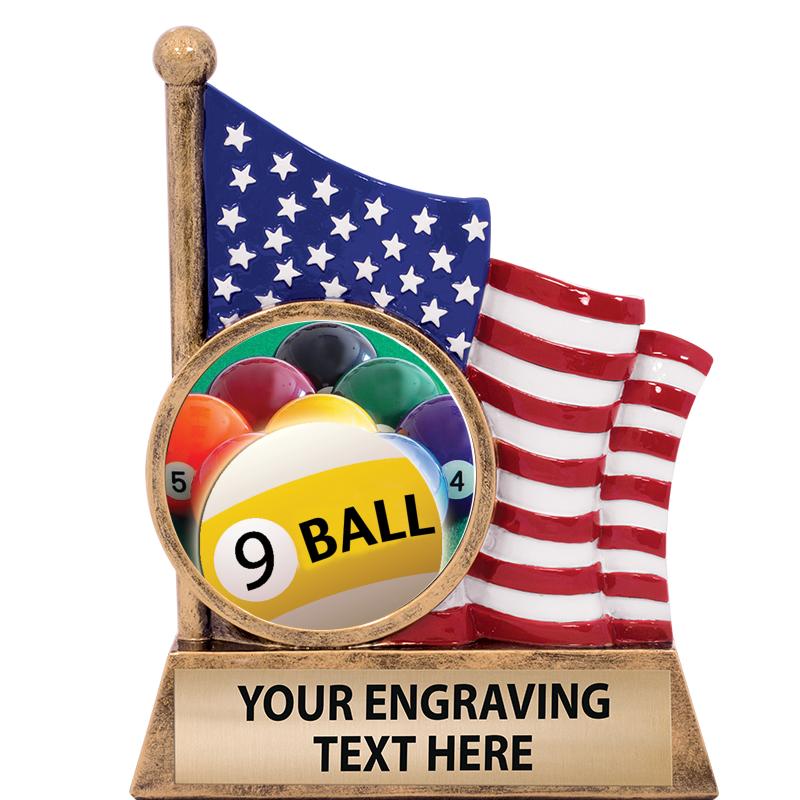 5" AMERICAN FLAG INSERT SCLPT