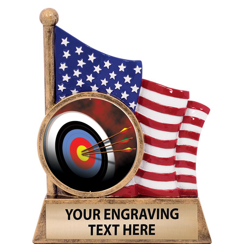 5" AMERICAN FLAG INSERT SCLPT