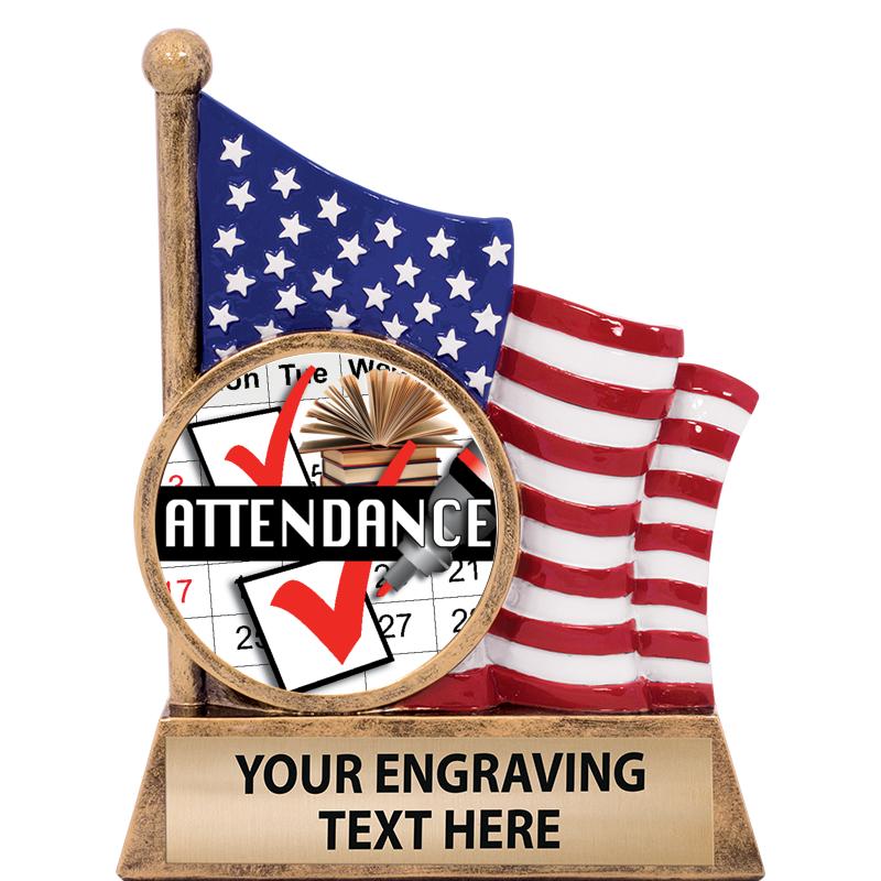 5" AMERICAN FLAG INSERT SCLPT