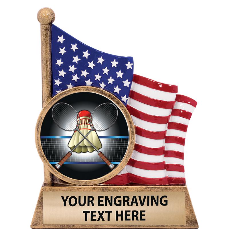 5" AMERICAN FLAG INSERT SCLPT