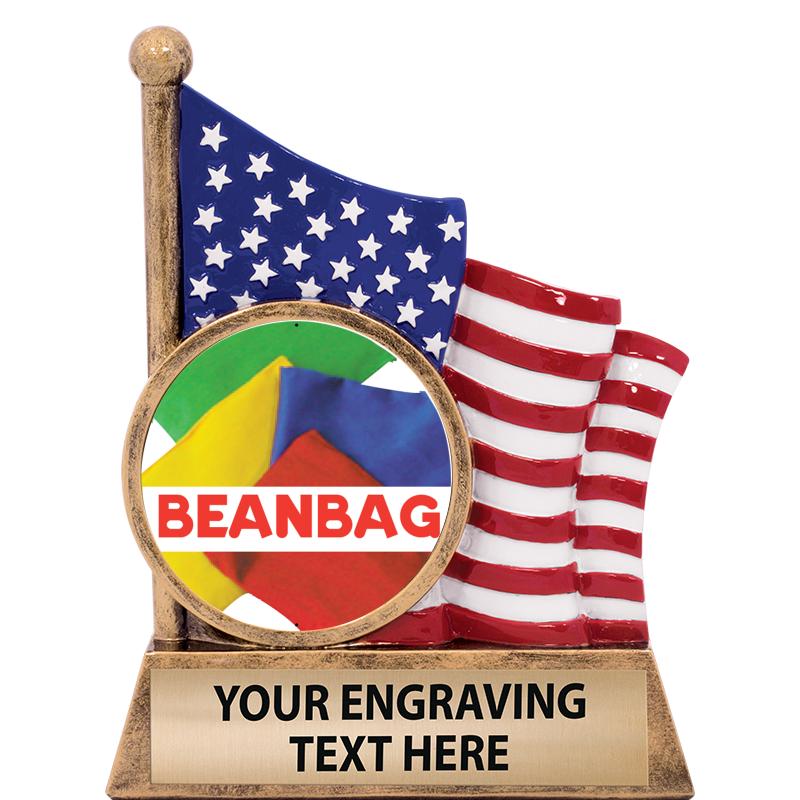 5" AMERICAN FLAG INSERT SCLPT