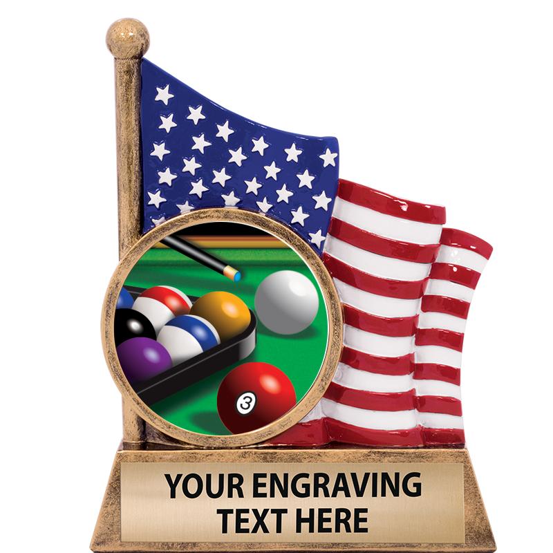 5" AMERICAN FLAG INSERT SCLPT