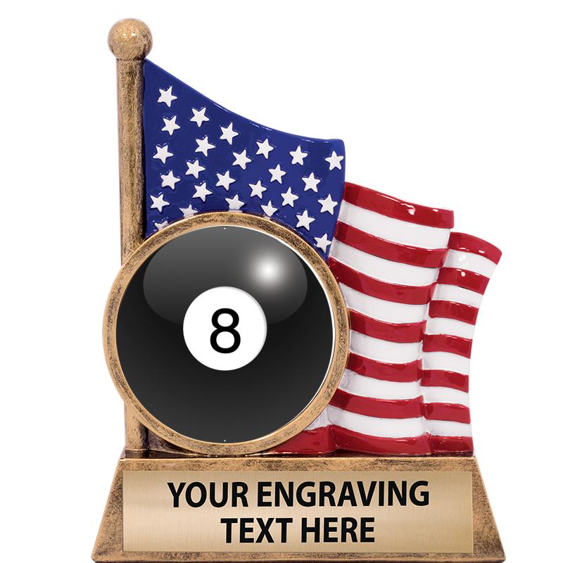 5" AMERICAN FLAG INSERT SCLPT