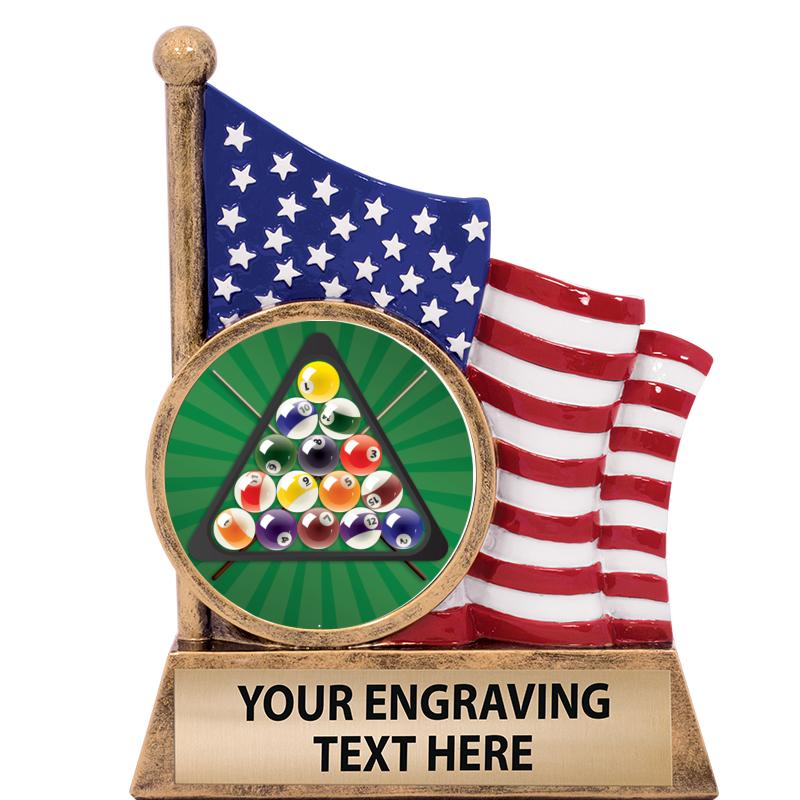 5" AMERICAN FLAG INSERT SCLPT