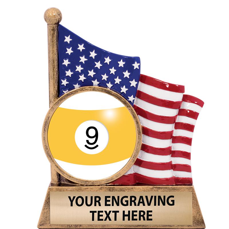 5" AMERICAN FLAG INSERT SCLPT