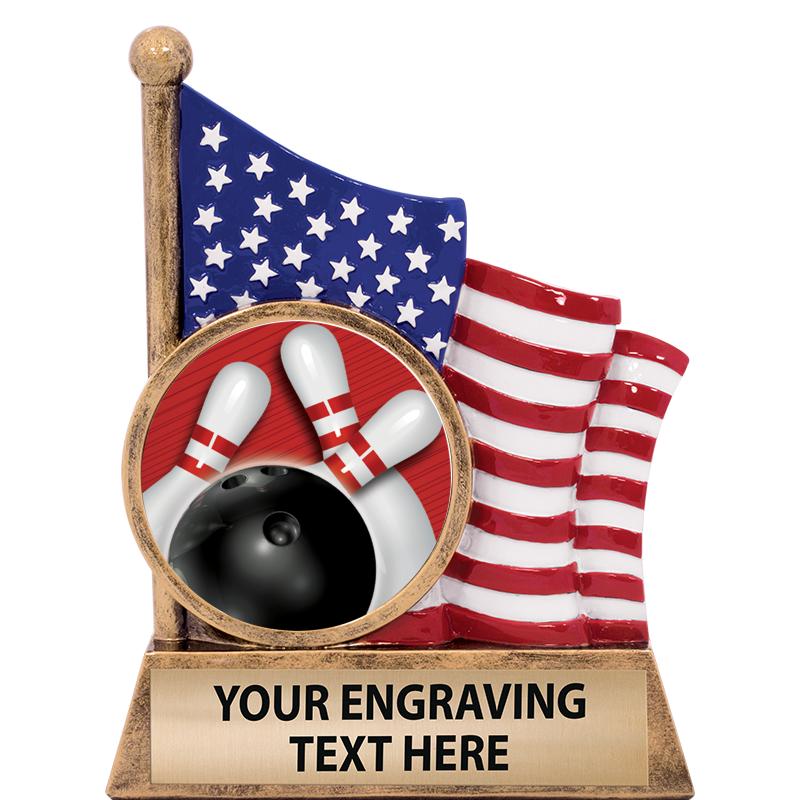 5" AMERICAN FLAG INSERT SCLPT