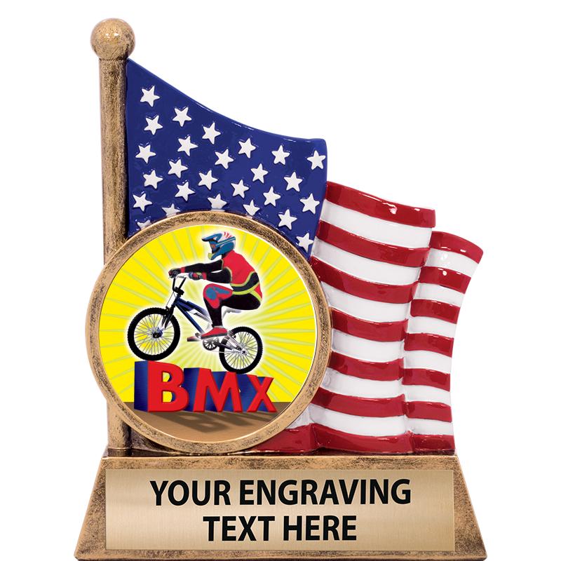 5" AMERICAN FLAG INSERT SCLPT