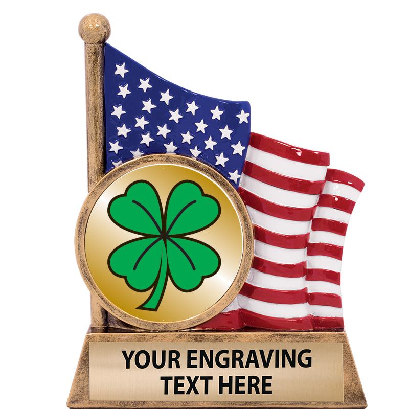 5" AMERICAN FLAG INSERT SCLPT