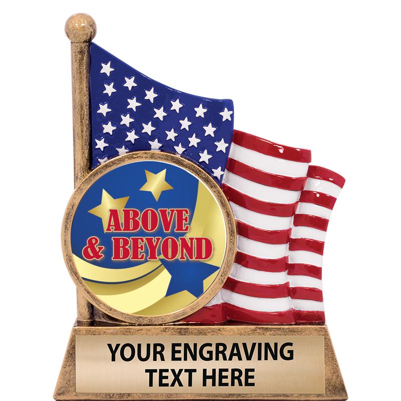 5" AMERICAN FLAG INSERT SCLPT