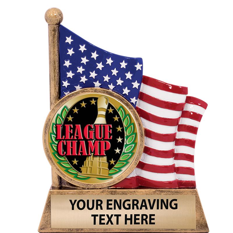 5" AMERICAN FLAG INSERT SCLPT