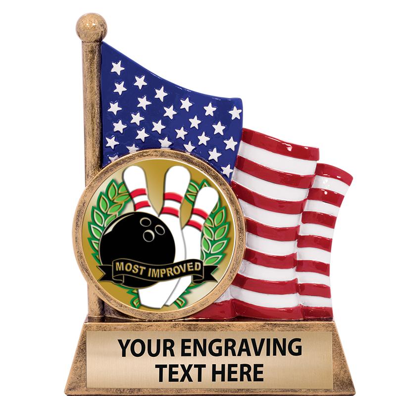 5" AMERICAN FLAG INSERT SCLPT