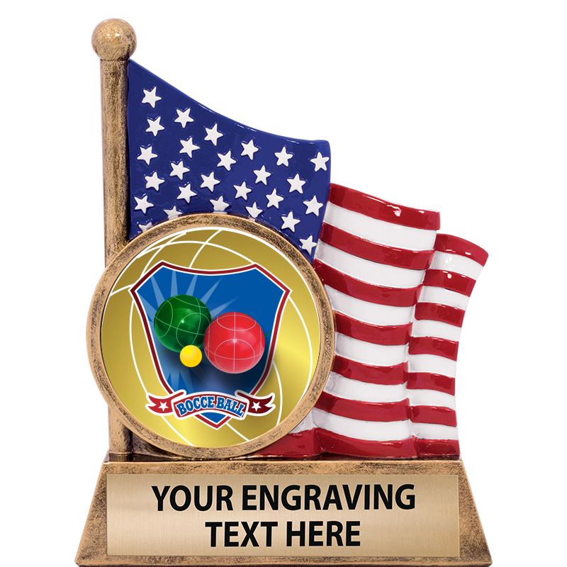 5" AMERICAN FLAG INSERT SCLPT