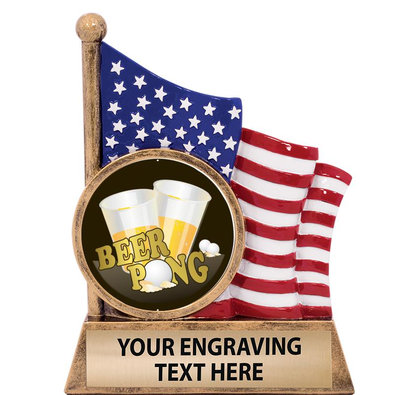 5" AMERICAN FLAG INSERT SCLPT