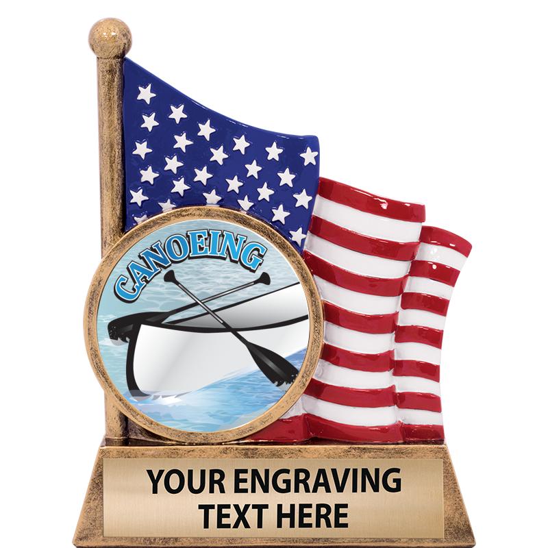 5" AMERICAN FLAG INSERT SCLPT