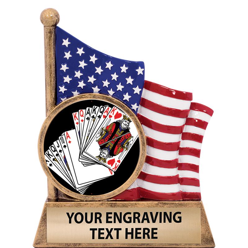 5" AMERICAN FLAG INSERT SCLPT