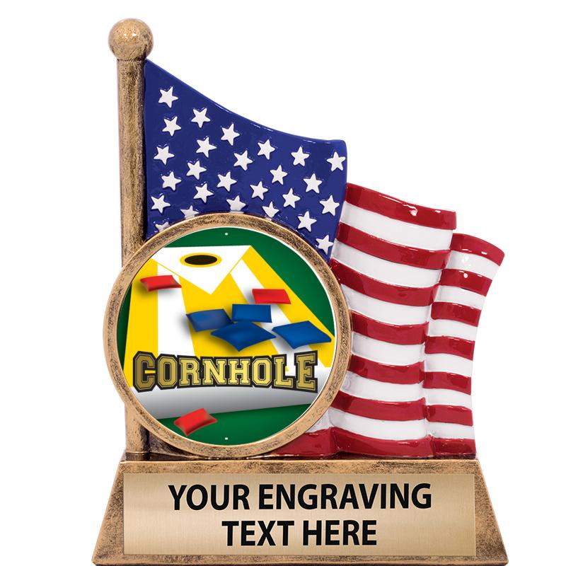 5" AMERICAN FLAG INSERT SCLPT