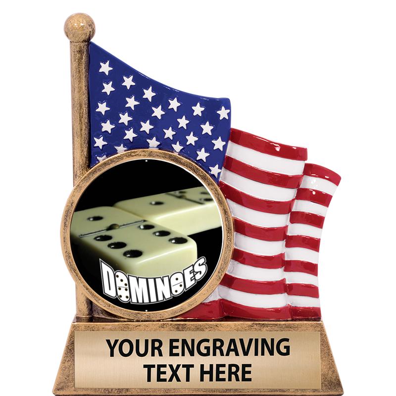 5" AMERICAN FLAG INSERT SCLPT