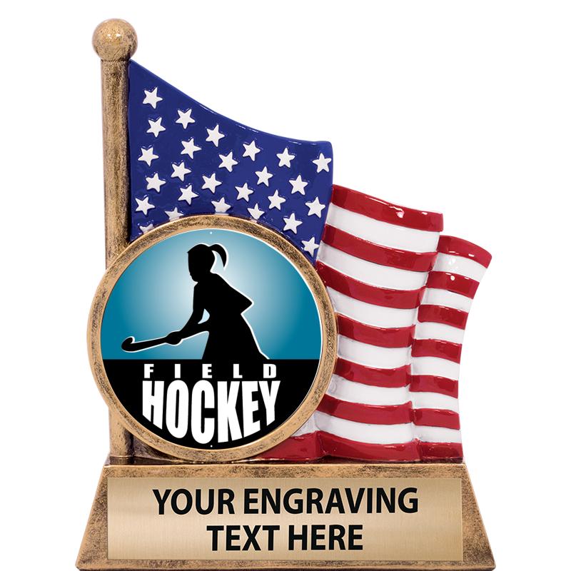 5" AMERICAN FLAG INSERT SCLPT