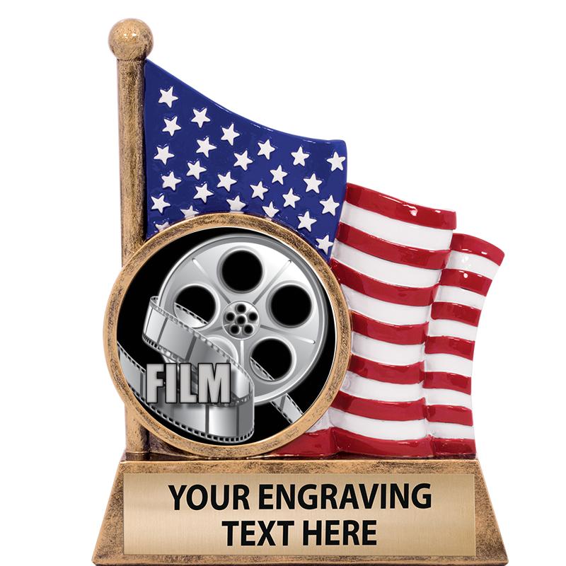 5" AMERICAN FLAG INSERT SCLPT