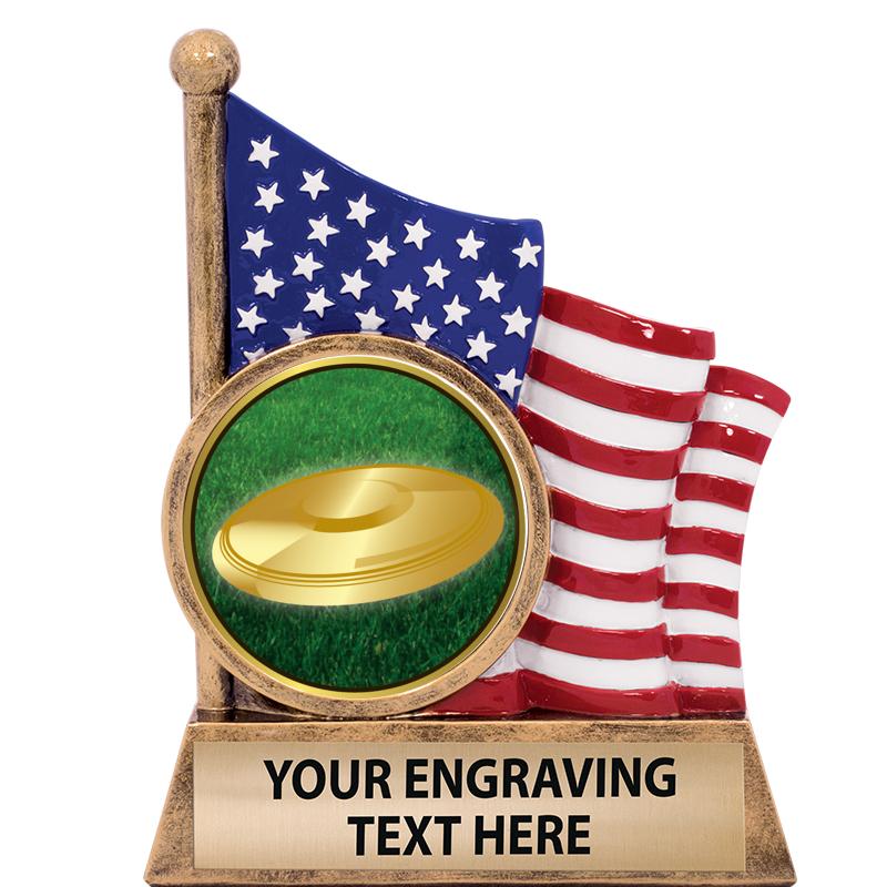 5" AMERICAN FLAG INSERT SCLPT