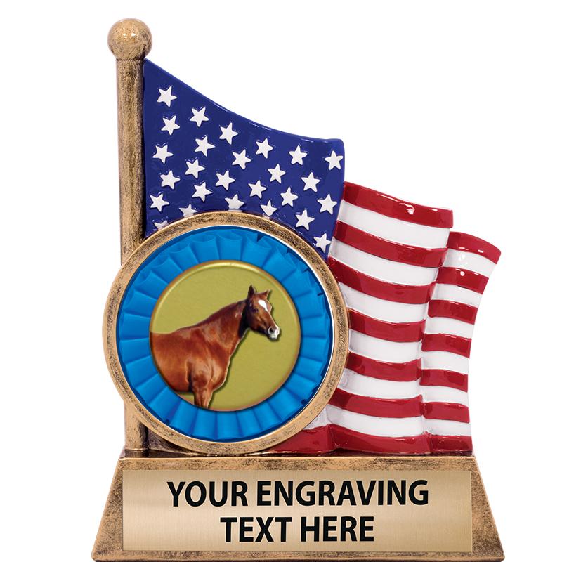 5" AMERICAN FLAG INSERT SCLPT