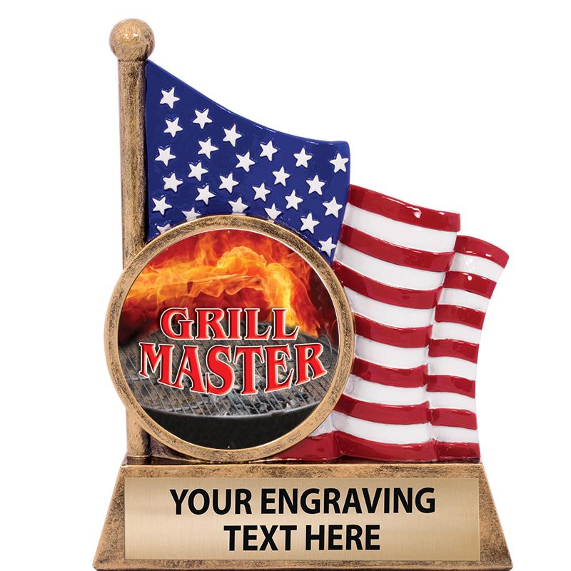 5" AMERICAN FLAG INSERT SCLPT