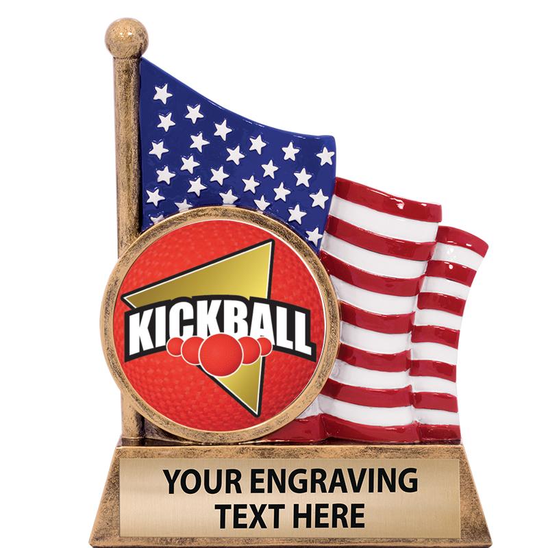 5" AMERICAN FLAG INSERT SCLPT