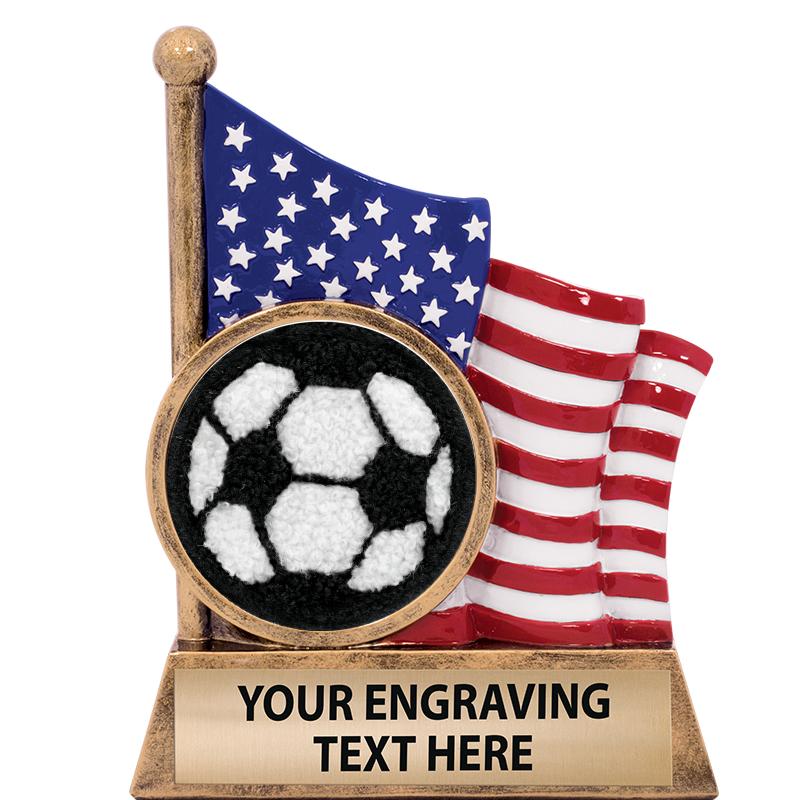 5" AMERICAN FLAG INSERT SCLPT