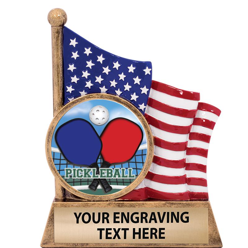 5" AMERICAN FLAG INSERT SCLPT