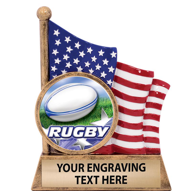 5" AMERICAN FLAG INSERT SCLPT