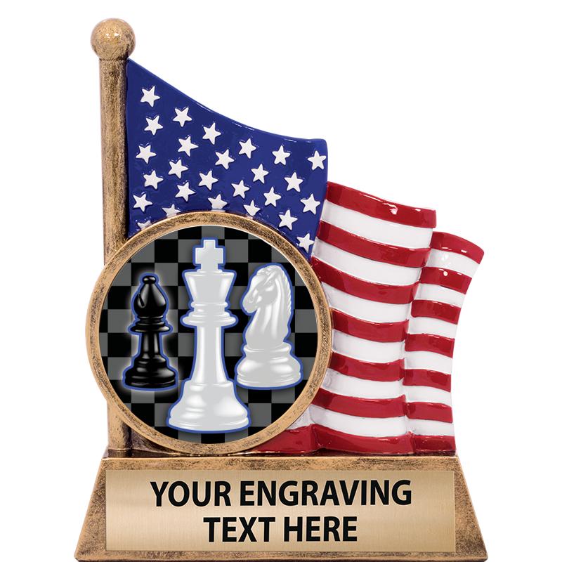 5" AMERICAN FLAG INSERT SCLPT