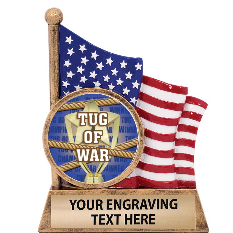 5" AMERICAN FLAG INSERT SCLPT