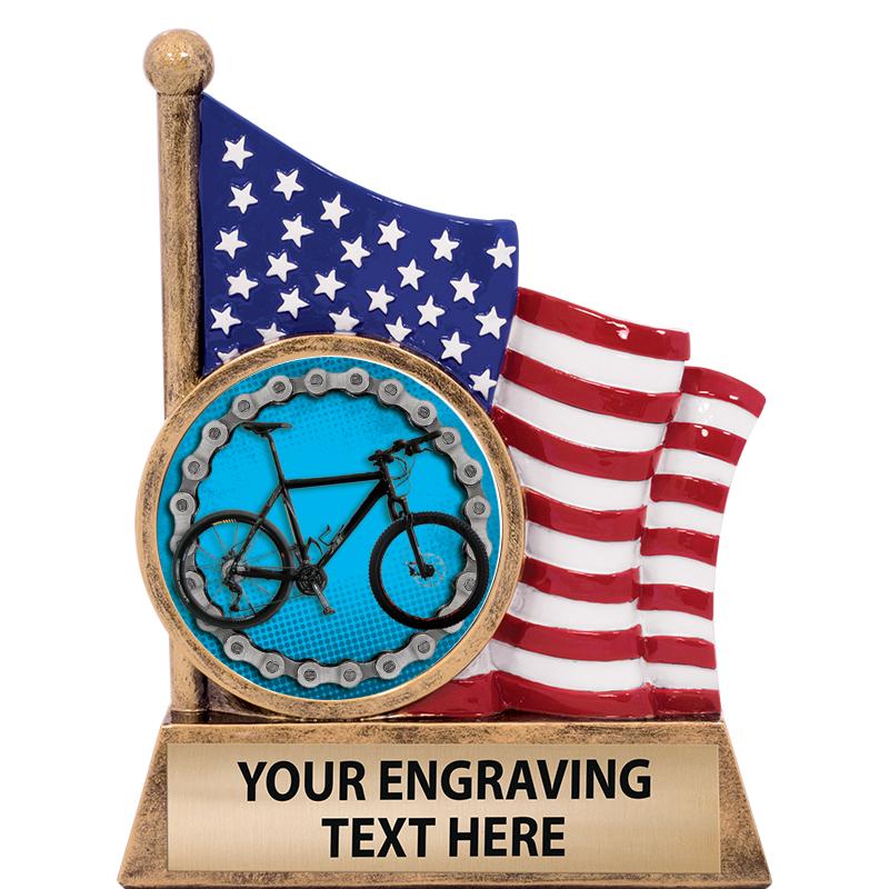 5" AMERICAN FLAG INSERT SCLPT