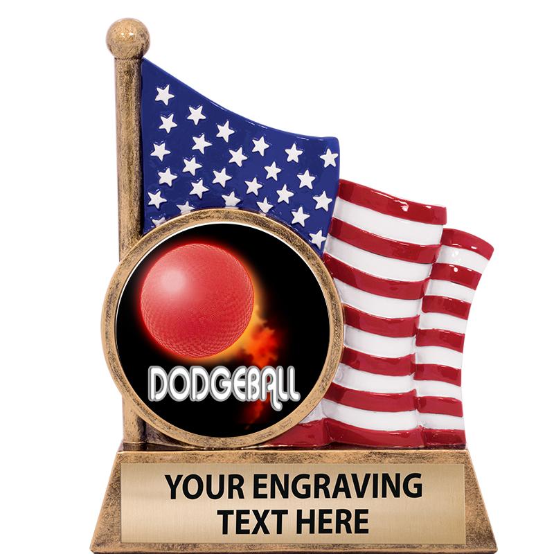 5" AMERICAN FLAG INSERT SCLPT