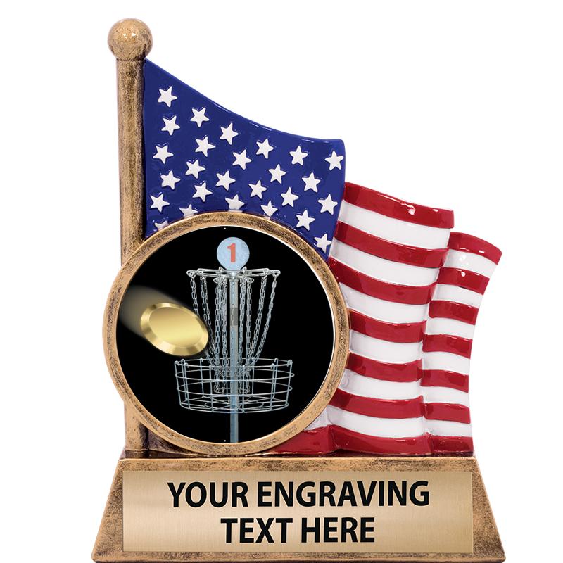 5" AMERICAN FLAG INSERT SCLPT