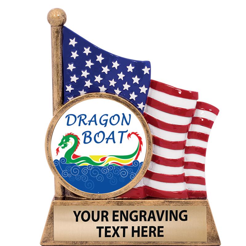 5" AMERICAN FLAG INSERT SCLPT