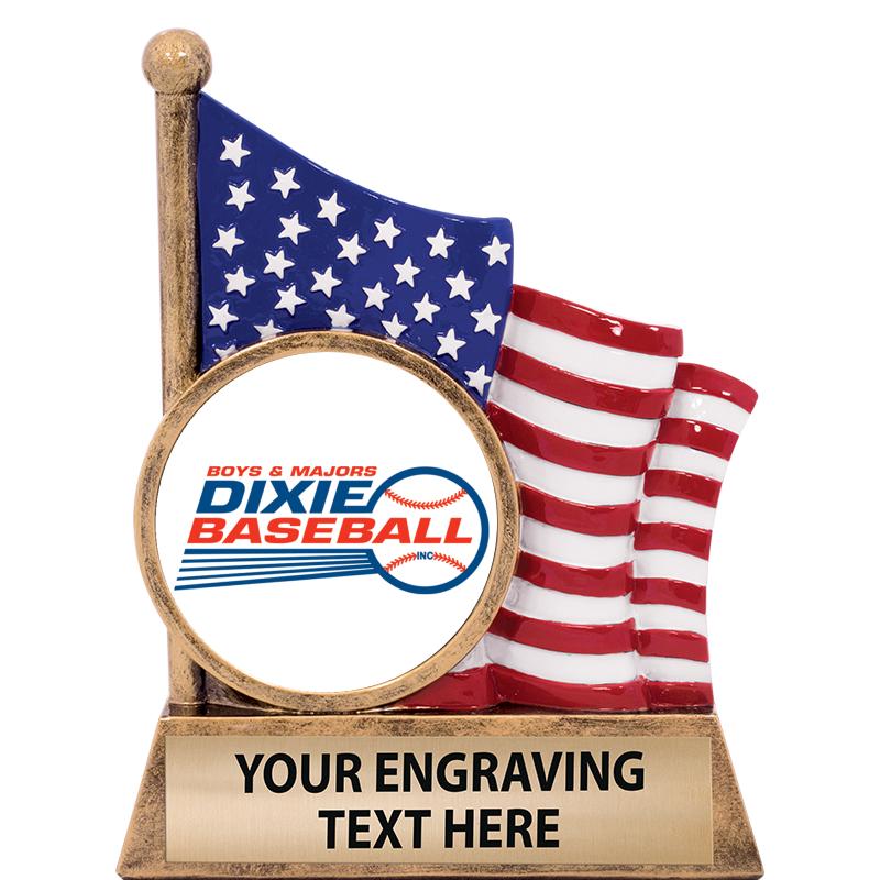 5" AMERICAN FLAG INSERT SCLPT