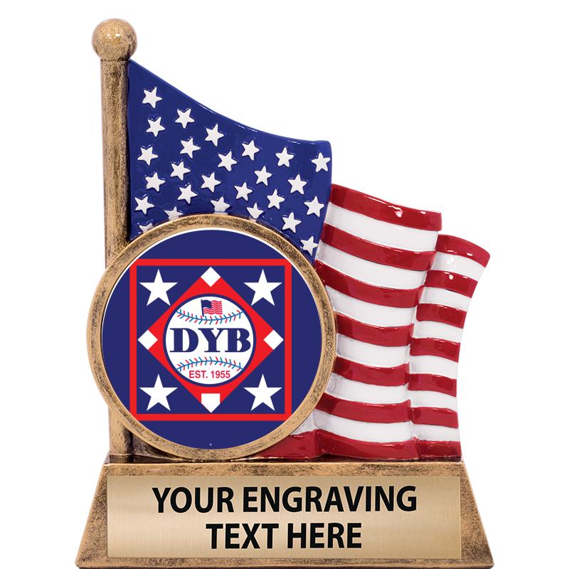 5" AMERICAN FLAG INSERT SCLPT