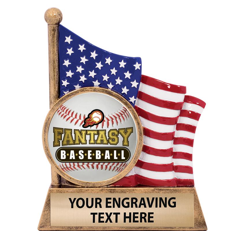 5" AMERICAN FLAG INSERT SCLPT