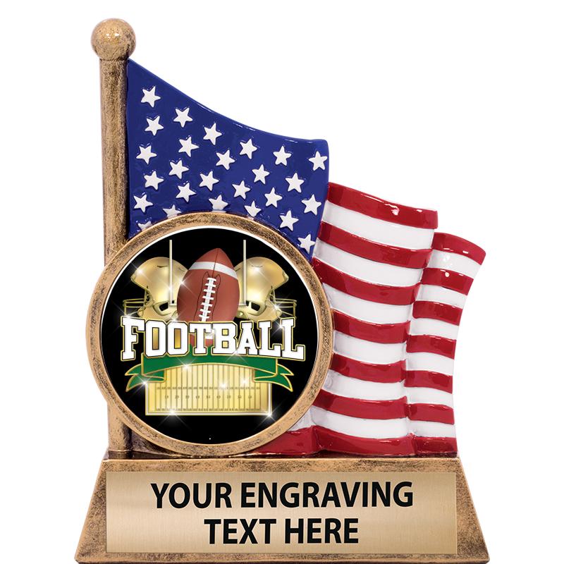 5" AMERICAN FLAG INSERT SCLPT