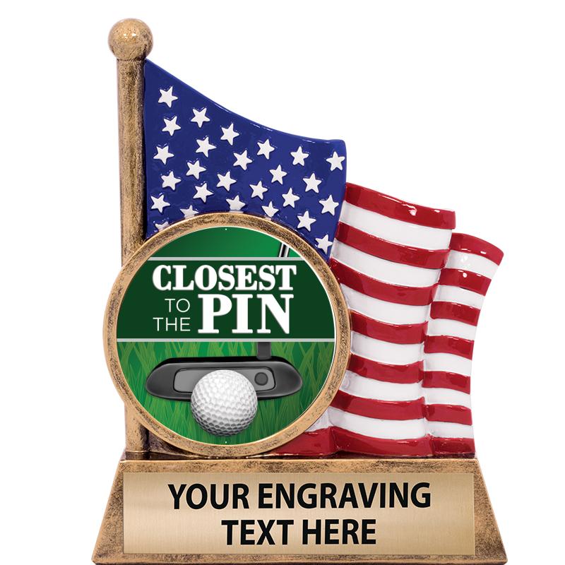 5" AMERICAN FLAG INSERT SCLPT