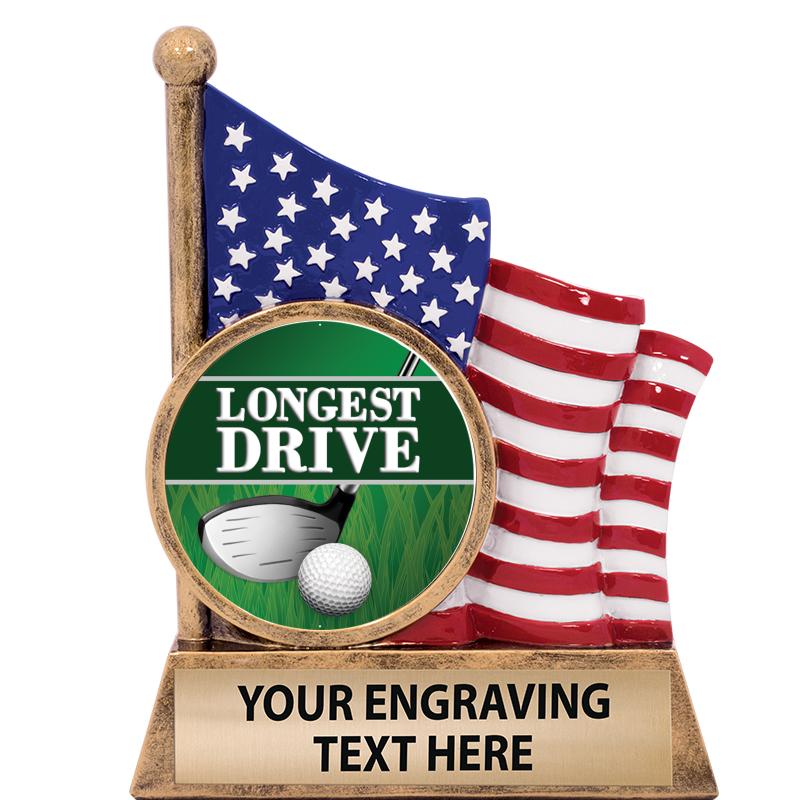 5" AMERICAN FLAG INSERT SCLPT