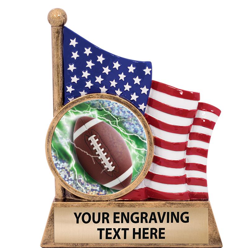 5" AMERICAN FLAG INSERT SCLPT