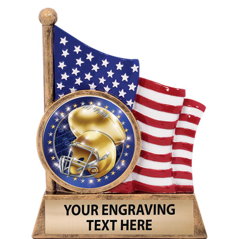 5" AMERICAN FLAG INSERT SCLPT