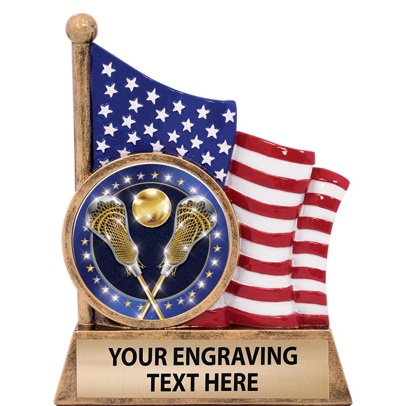 5" AMERICAN FLAG INSERT SCLPT